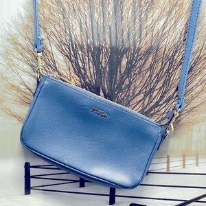 Furla gold hardware in a blue tone color no bag no damage in good condition